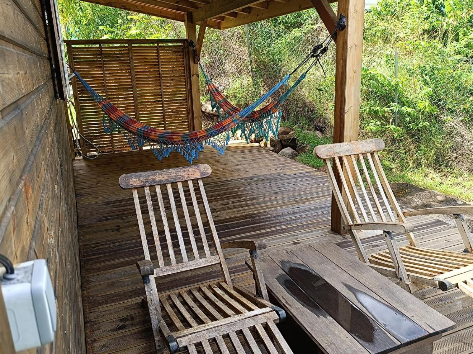 Ti Kaz Anoli Cottage En Bois Avec Vue Sur La Baie Terre-de-Bas Εξωτερικό φωτογραφία