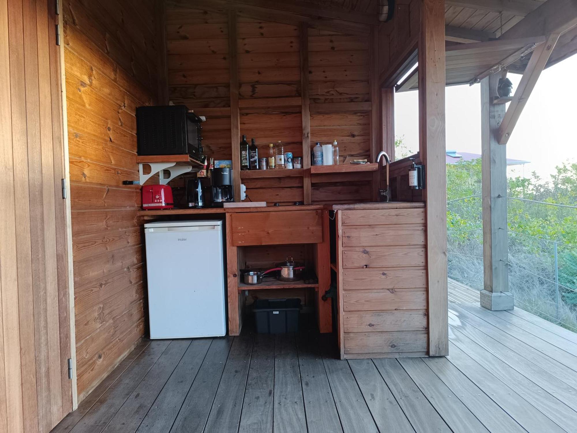 Ti Kaz Anoli Cottage En Bois Avec Vue Sur La Baie Terre-de-Bas Εξωτερικό φωτογραφία